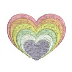 Stickdatei - Regenbogenherz